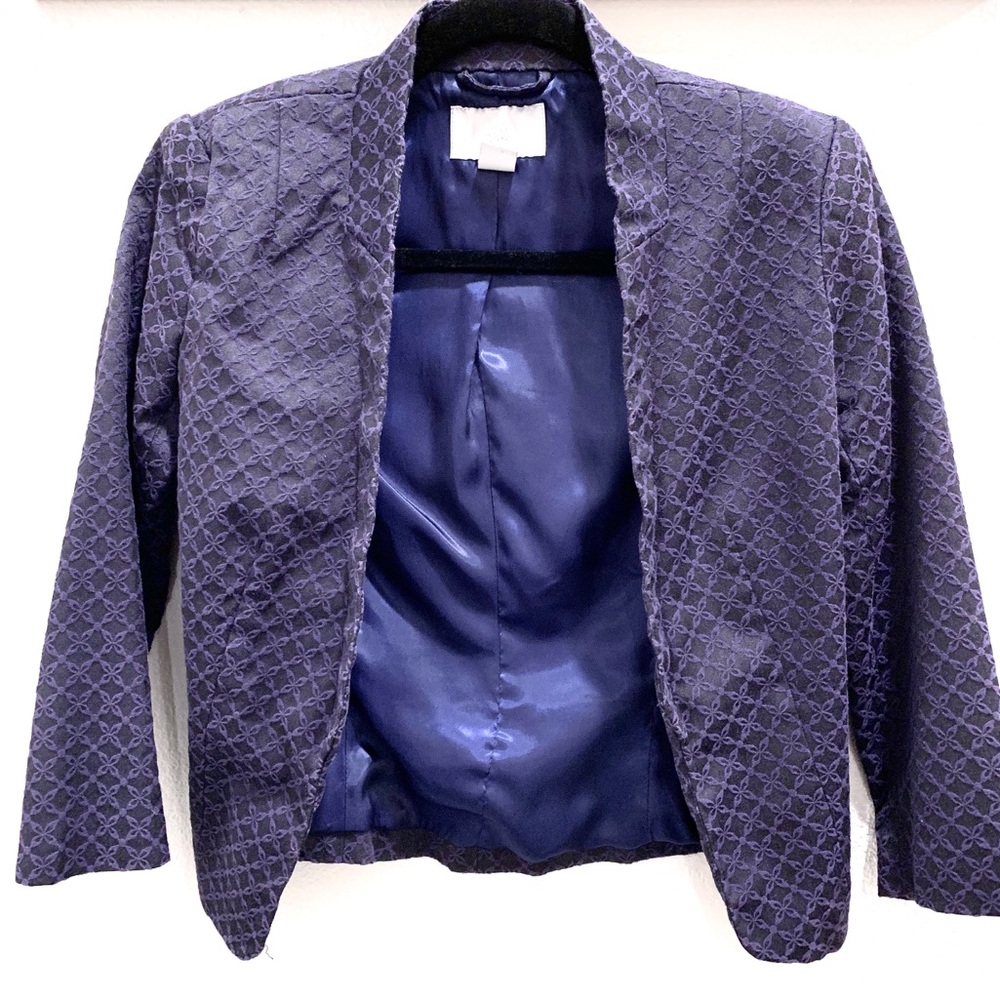 Black Purple Blazer